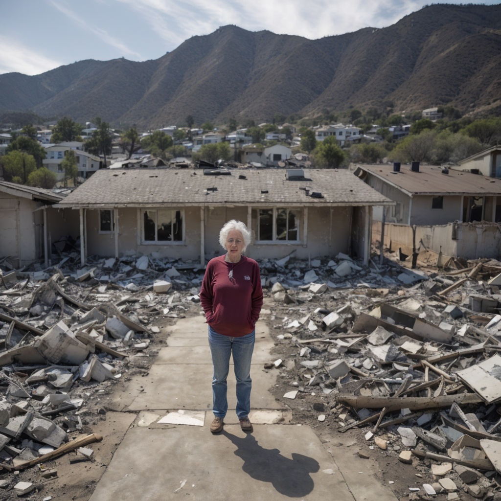 Heartbreaking Story: 79-Year-Old Womans Home Destroyed in California Wildfires – Her Lifelong Hope at Stake